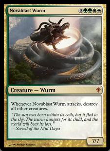 Novablast Wurm, Worldwake (WWK) – Cardhoarder MTGO